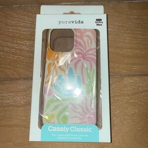 Pura Vida Floral Phone Case for iPhone 14 Pro Max